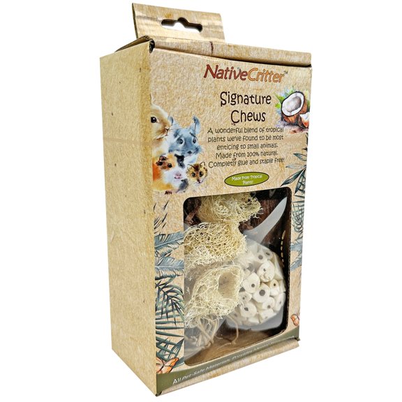Signature Chew Value Pack - NativeCritter Natural Rattan Chews for Hamsters, Gerbils, Rabbits, Guinea pigs, Prairie Dogs, Chinchillas, Degus, Squirrels, Rats and other chewing small animals
