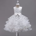 thumbnail image 1 of Versión de vestido con volantes para niños grandes Vestido con lazo para niños 582 Adecuado para varias alturas, 1 of 5