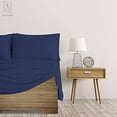 thumbnail image 5 of Gustave Pillowcases Set of 2 with Envelope Closure, Ultra Soft Pure Cotton Bed Pillow Covers "Queen, Navy", 5 of 8