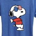 thumbnail image 3 of Peanuts - Snoopy USA Shades - Women's Short Sleeve Graphic T-Shirt, 3 of 6