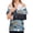 Blue, variant on Shoulder Surgery Recovery Shirts Women Post Surgery Shirt Left and Right Side Snap Access Recovery T Shirt for Women