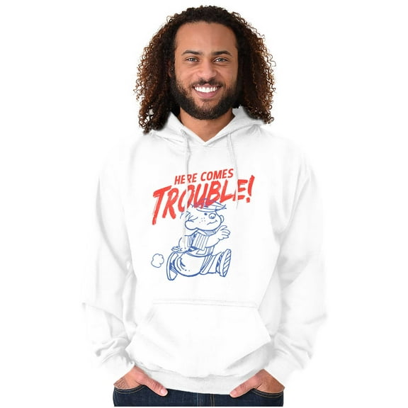 Dennis The Menace Here Comes Trouble Hoodie Sweatshirt Women Men Brisco Brands M