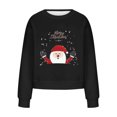 thumbnail image 4 of Qiopertar Mode Femme Décontractée Imprimé Col Rond Manches Longues Amples Hauts Courts Blouse Chandails en Molleton Sans Capuche Offres de la Semaine Liquidation à Moins de 5$ jusqu'à 90 % de Réduction, 4 of 6