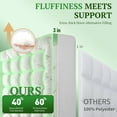 thumbnail image 3 of Mattress Topper Super Queen,1000 GSM Cooling Mattress Pad,Extra Thick Pillow Top Mattress Topper for Back Pain,Soft Mattress Protector Cover with 8"-18" Deep Pocket(66"x80"), 3 of 8