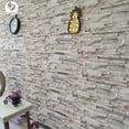 thumbnail image 3 of Dundee Deco 3D Wall Panels Brick Effect - Cladding, Beige Pink Brown Stone Look Wall Paneling, Styrofoam Facing for Living room, Kitchen, Bathroom, Balcony, Bedroom, Set of 14, Covers 36.4 sq ft, 3 of 8
