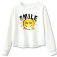 thumbnail image 3 of Big Girl'S Crewneck Long Sleeve Soft Sweatshirt Graphic Hoody Kids Cute Pullovers Top Girls Clothing White Size 8-9T, 3 of 3