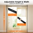 thumbnail image 3 of Gymax 4-10 ft (H) 28-142'' (W) Adjustable Floor to Ceiling Tension Rod for Apartment Black, 3 of 10