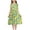 E019-Green, variant on Girls Spring Summer Floral Sleeveless Dress Round Neck Soft Cinched Waist Casual Cute Sundress for 2-11 Years