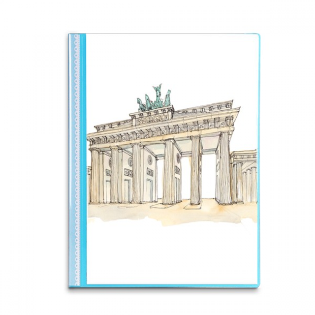 Brandenburg Door in Eastern Germany Book Sheet Protectors Portfolio Binder Folder