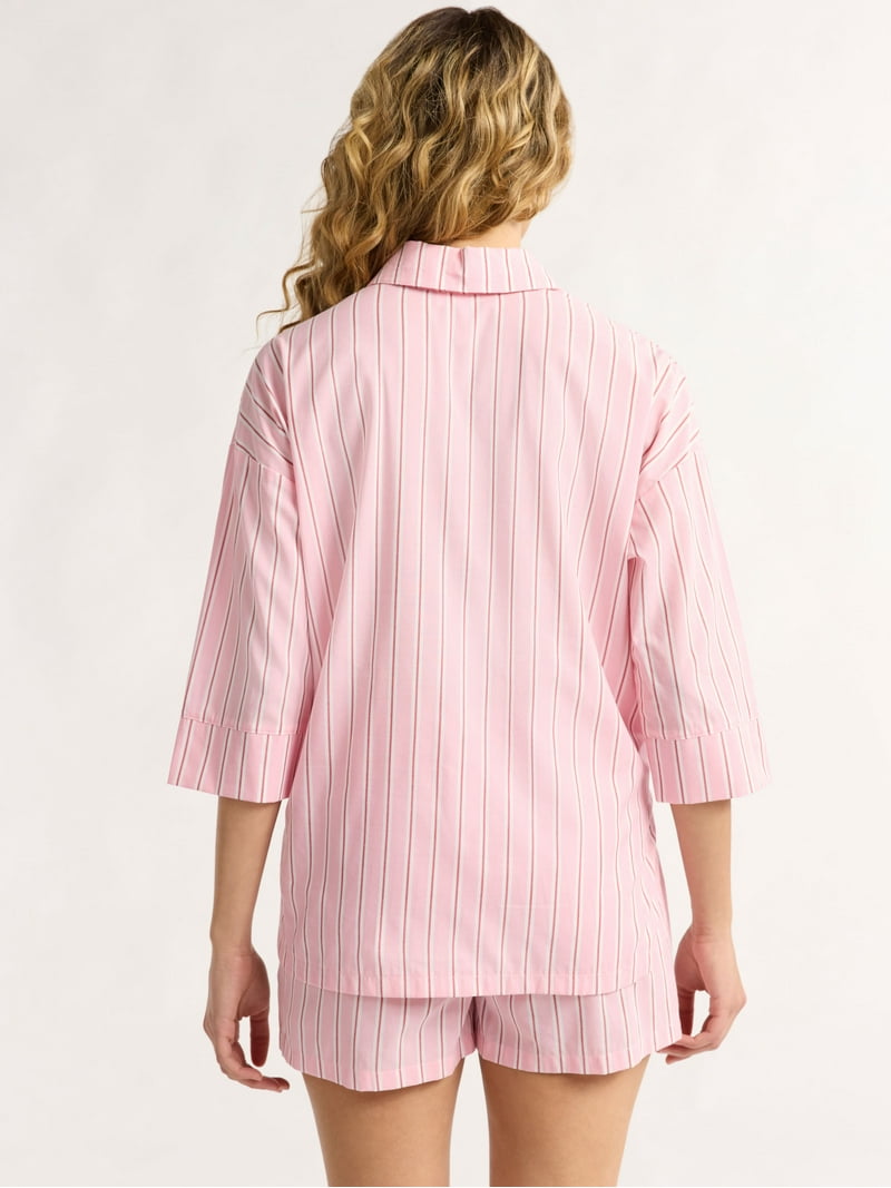 poirs mellowキャミ　ピンク Joyspun Women's Woven Pajama Set Top & Shorts Cotton-Viscose