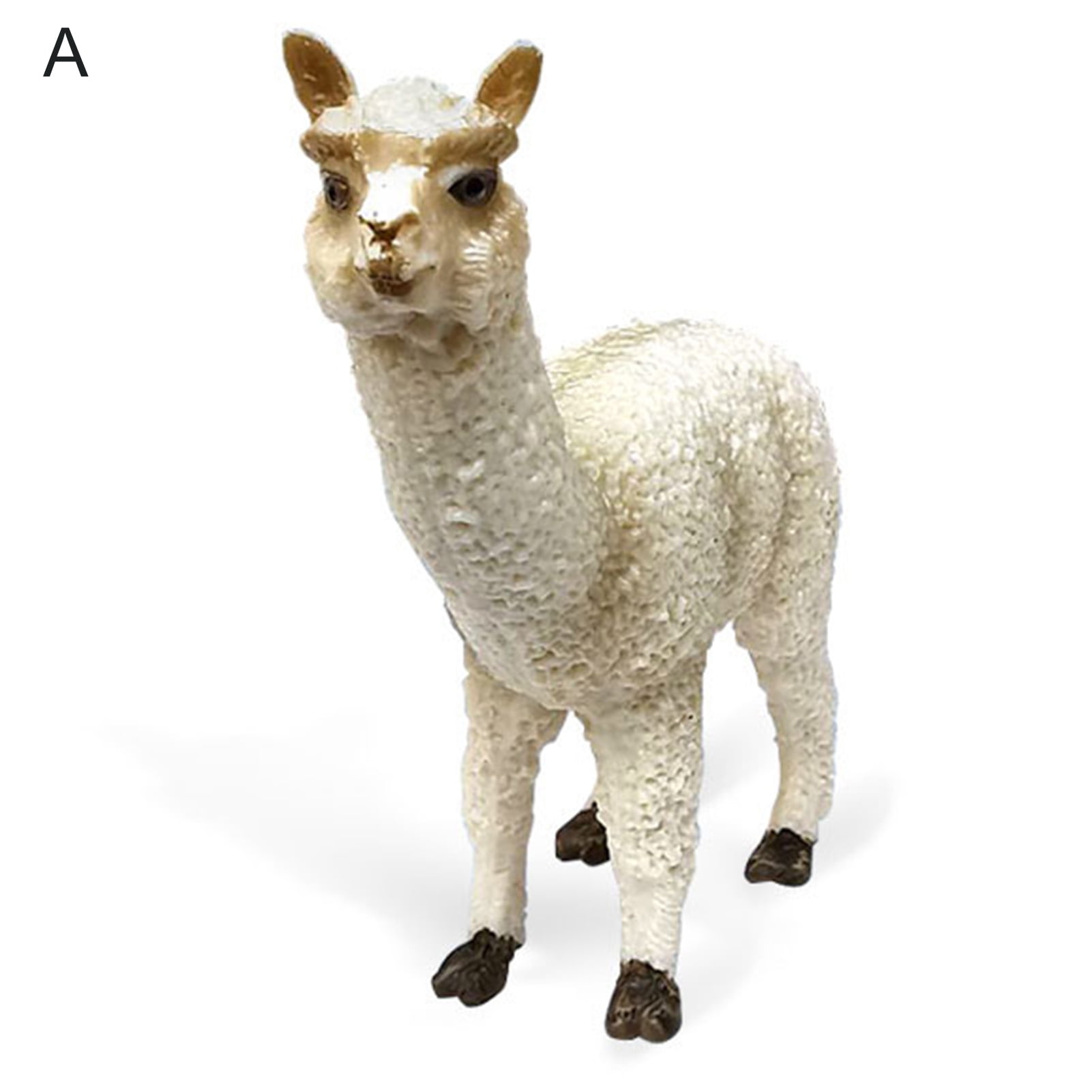 Bluelans Animal Toy Creative Design High Simulated Exquisite Workmanship Animals Alpaca Figurine Model for Gift Bluelans Animal Toy Creative Design High Simulated Exquisite Workmanship Animals Alpaca Figurine Model for Gift
