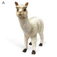 thumbnail image 1 of Visland Jouet Animal Design Haute Simulation Travail Exquis Animaux Figurine Alpaga Modèle pour Cadeau, 1 of 7