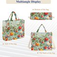 thumbnail image 6 of FORMRS Womens Corduroy Tote Bag Crossbody Shoulder Handbag with Pocket, Green Floral Tomatoes, 6 of 7