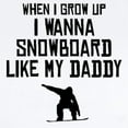 thumbnail image 2 of CafePress - Snowboard Like My Daddy Body Suit - Baby Light Bodysuit, Size Newborn - 24 Months, 2 of 4