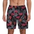 thumbnail image 2 of Goofa Colorful Hawaii Palms Printed Men's Swim Trunks Board Shorts Quick Dry Mens Swimming Trunks with Compression Liner,Breathable Fit Hawaii Beach Shorts-3X-Large, 2 of 9