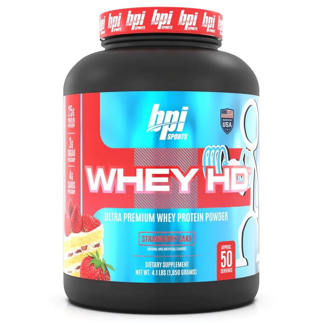 BPI WHEY HD BPI SPORTS STRAWBERRY CAKE 4,1 LBS