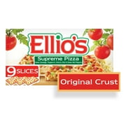 Ellio's Original Crust Supreme Pizza, 100% Real Cheese, 19.64oz, 9 Count, Frozen