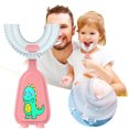 thumbnail image 1 of Dinosaur Style Children'S U-Shape Toothbrush For 360° Thorough Cleansing Whitening Massage Toothbrush U- Type Modeling Toothbrush For Children, Manual Toothbrush, 1 of 1