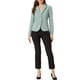 thumbnail image 2 of BLAZER DE TRABAJO PARA MUJER CHIC INSPIRE CON SOLAPA Y MANGAS LARGAS, TRAJE BLAZER EN VERDE GUISANTE TALLA 3XL, 2 of 6
