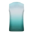 thumbnail image 4 of Men's Tank Tops Qiggri Men Casual Fashion Gradation Printing Sleeveless Pullover Round Neck Sports Tank, 4 of 4