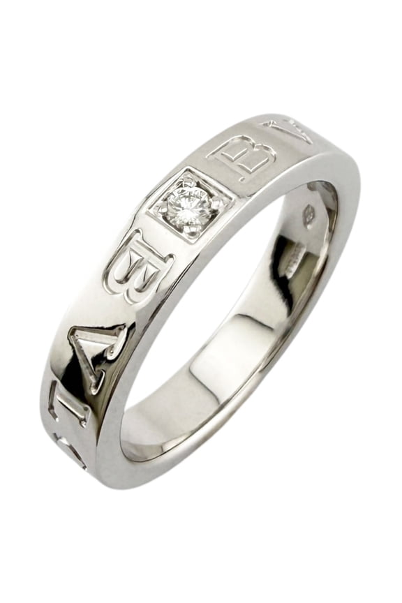 Pre-Owned BVLGARI Ring, 1, 18K White Gold, Diamond, Women's Ring