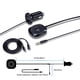 thumbnail image 3 of Receptor de kit de coche Bluetooth, adaptador de audio manos libres con micrófono incorporado y clip de ventilación, cargador de coche USB 2.1a, 3 of 5