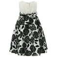 thumbnail image 2 of Richie House Baby Girls Black White Flower Print Bottom Dress 6M, 2 of 7