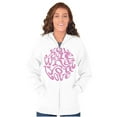 thumbnail image 4 of Inspirational You Are What You Love Zip Up Hoodie Men's Women's Brisco Brands S, 4 of 5