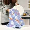 thumbnail image 6 of Cute Little Ghost Pattern Decorative Waffle Towel Kitchen Dishcloth 28x18in Multi-Use Tea Towel, 6 of 7