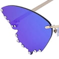 thumbnail image 3 of Única mariposa Gafas de terre Mujeres Sin montura Rhinestones Gafas Gafas Gafas de terre para mujeres niñas libre Pya , Azul Macarena Gafas de sol de mujer, 3 of 6