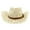 Beige, variant on Women's Spray Painted Cowboy Straw Hat for Outdoor and Western Style, Wide Brim for Sun Protection, Durable Design for Ranch and Casual Use Khaki