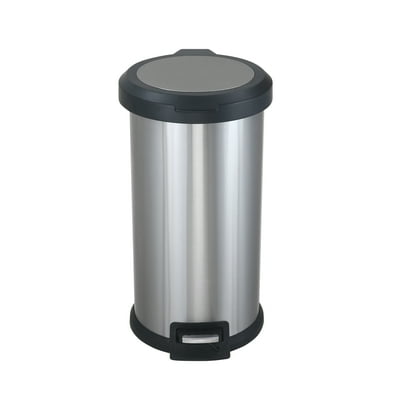Buy Mainstays 10 5 Gal 40l Round Stainless Steel Kitchen Trash Can With Lid Online In Turkey 178534829