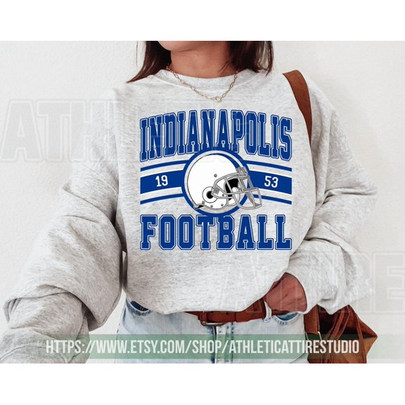 Indianapolis Football Vintage Sweatshirt, Indianapolis Colt Football Shirt, Retro Indianapolis Football Colt Fan Gift