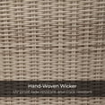 thumbnail image 4 of Grand Patio High-Back Dining Chairs with All-Weather Wicker with 5.5'' Cushion, Sunbrella® Fabric, Full Aluminum Fram, Set of 2, 4 of 7