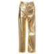 thumbnail image 1 of Pantalones de cuero Prolriy para mujer, pantalones casuales de otoño de cuero PU, pantalones de cintura alta con cierre de cremallera y botones metálicos, pantalones de calle con pierna ancha y, 1 of 5
