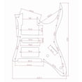 thumbnail image 4 of Guitar Prewired Loaded Pickguard, with HSH Humbucker & Single coil Pickups Set, For Ibanez Guitar, 4 of 4