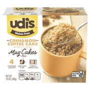 Udi's Gluten Free Cinnamon Coffee Cake Mug Mix, 9.8 oz, 4 Count