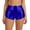 Blue, variant on Arlun Women's Metallic Booty Shorts Shiny High Waisted Rave Bottoms for Dance Festival Stretchy Lifting Tight Shorts Fashion Solid Color Night out Party Hot Pants XL