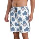 thumbnail image 2 of Balery Cute Hippos Traje de Baño Estilo Hawaiano para Hombre, Shorts de Secado Rápido con Bolsillos-Small, 2 of 6