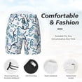thumbnail image 5 of Lsque Mens Swim Trunks Hand Drawn Snake Pattern - Bathing Suit Compression Liner - Beach Swim Shorts Swimwear - (S-3XL) - Stretch Quick Dry -Small, 5 of 9