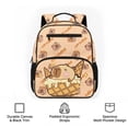 thumbnail image 6 of KUIFORTI Ice Cream Capybara Girls Backpack Kids School Bag Durable Polyester Adjustable Straps Multiple Organizer Pockets for Preschool Kindergarten Back to School Supplies, 6 of 7