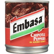 EMBASA Chipotle Peppers in Adobo Sauce, Shelf Stable, 7 oz Steel Can