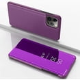 thumbnail image 2 of Mirror Case for Apple iPhone 13 Pro Max（Not 13）, Wireless Charging Luxury View Smart Display Ultra Thin Makeup Phone Cover for Apple iPhone 13 Pro Max QH Purplish Red, 2 of 10