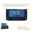 thumbnail image 3 of Solar Panel Controller Battery Charge Regulator 2USB 12V/24V Battery Controller 10A~100A Photovoltaic Street Lamp Control System ,Improvement of Charging Speed, 3 of 6