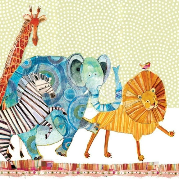 Safari Parade, Animals Unframed Art Print Wall Art by Robbin Rawlings Sold by Art.Com
