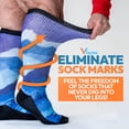 thumbnail image 2 of Viasox EasyStretch Crew Diabetic Socks for Men & Women, Non Binding Top, Seamless Toe, Loose Fit, 2 of 4
