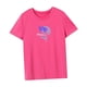 thumbnail image 5 of Camiseta de verano para mujer, camiseta informal con cuello redondo para actividades al aire libre Rosa Rosa, 5 of 7