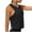 Black, variant on Women's Tank Tops Sleeveless Basic Yoga Top Trendy Going Out Crop Top with Adjustable Drawstring Sports