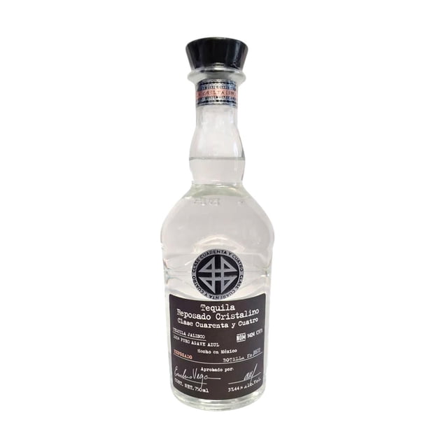 Pack de 4 Tequila Clase Cuarenta y Cuatro Cristalino 750 ml