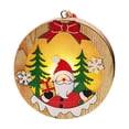thumbnail image 1 of Adorno colgante de árbol de Navidad Decoración de iluminación de madera Irfora Decoración, 1 of 7
